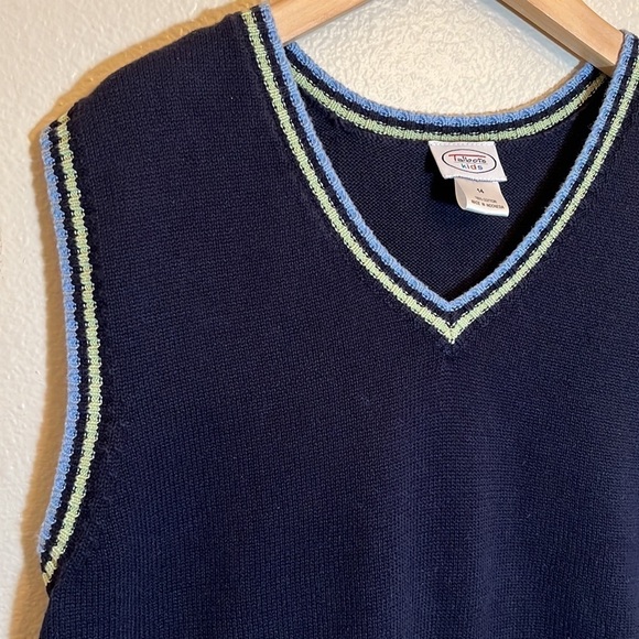 TALBOTS Knit Sweater Vest Boy Size 14 - Picture 3 of 10